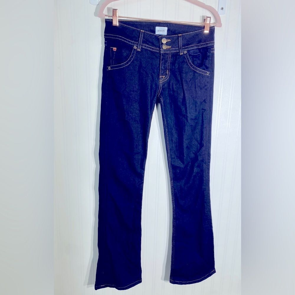 Hudson‎ Dark Washed Signature Bootcut Jeans Sz 27